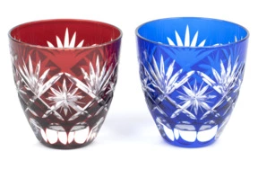 Набор рюмок Tajima Glass Звезды 75 мл, 2 шт, стекло, в деревянной коробке