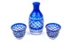 Набор для саке Tajima Glass Тама Ярай 3 шт, стекло, в деревянной коробке