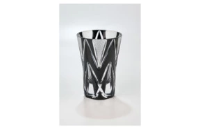 Стакан Звездные грани Tajima Glass 250 мл, стекло, черный, в деревянной коробке