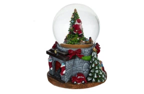 Снежный шар музыкальный Remeco Елка D12 см, полимер, стекло, с подсветкой