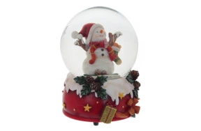 Снежный шар музыкальный Remeco Снеговик D10 см, полимер, стекло