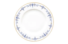Тарелка пирожковая Haviland Марта 16 см, синий, золотой декор