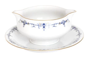 Соусник Haviland Марта 17,5 см, синий, золотой декор
