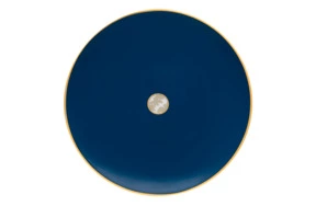Салатник Haviland Дамасский узор 22,5 см, синяя, фарфор, золотой декор