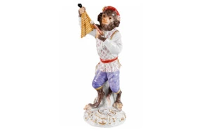 Фигурка Meissen Обезьяний оркестр Ксилофонист, фарфор, лимит.выпуск.320 шт