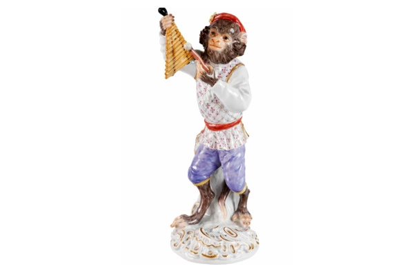 Фигурка Meissen Обезьяний оркестр Ксилофонист, фарфор, лимит.выпуск.320 шт