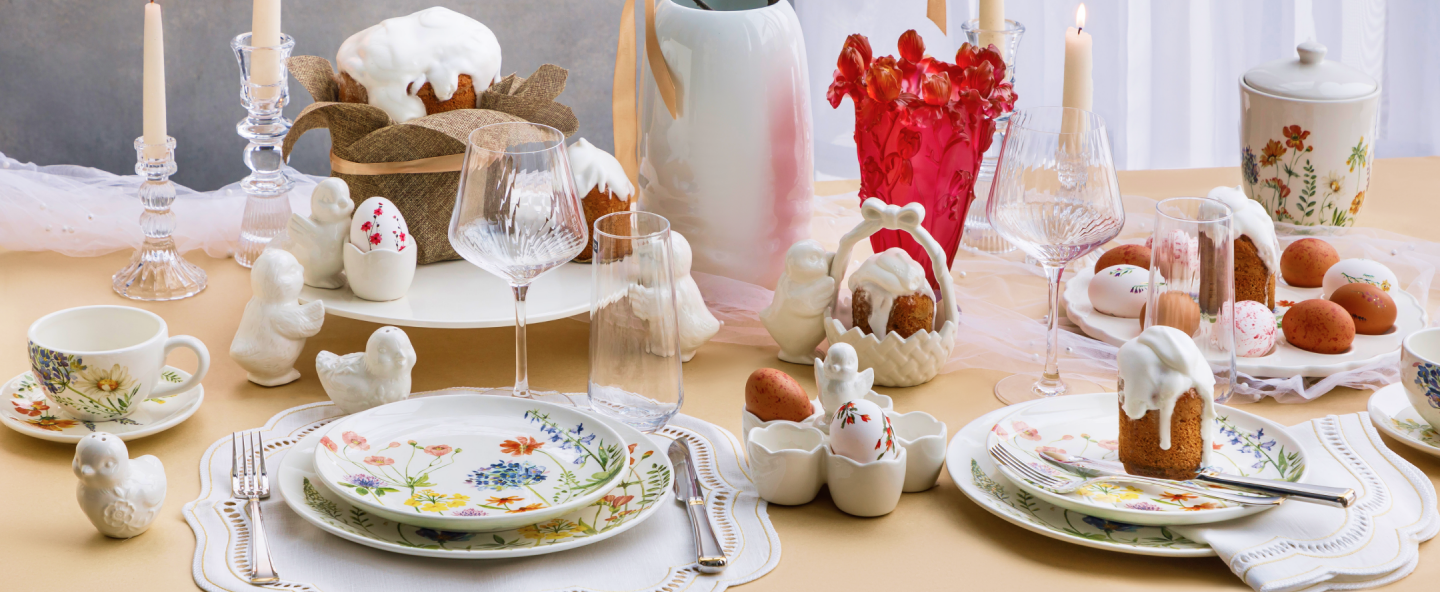 Скидки до -30% на пасхальную сервировку и декор